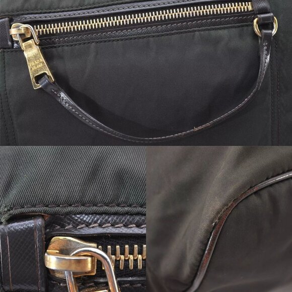 137223AU (X3) Prada Crossbody Bag Tessuto 2 Way Green Nylon - Picture 8 of 12